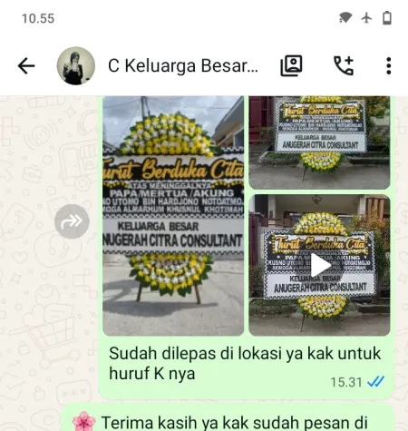 Pengiriman Papan Bunga Duka Cempaka Putih Timur