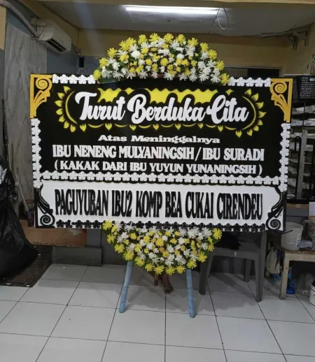 Papan Bunga Duka Cempaka Putih Timur